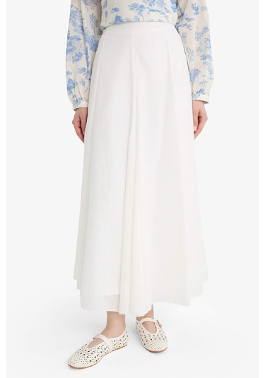 Defacto A Kesim Vual Maxi Etek F4560ax25hser105 Ekru