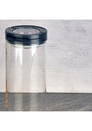 Tohana Vakumlu Cam Kavanoz - Şeffaf / Siyah - 800 Ml Şeffaf / Siyah