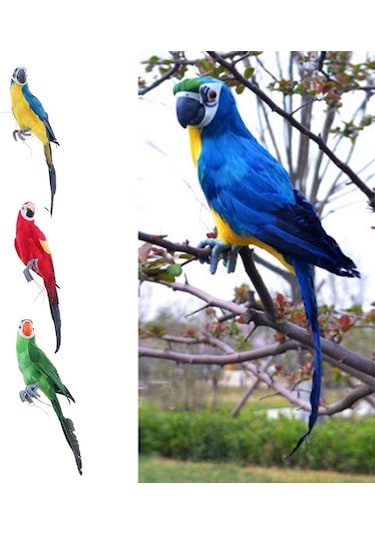 Suntek Yapay Tüylü Kuşlar Heykeli Gerçekçi Bahçe Heykel