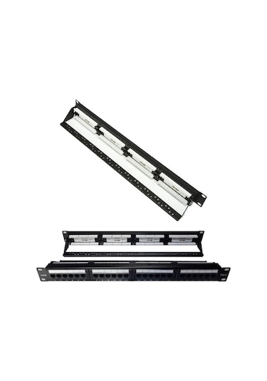 24 Port Cat6 Utp Patch Panel Dolu