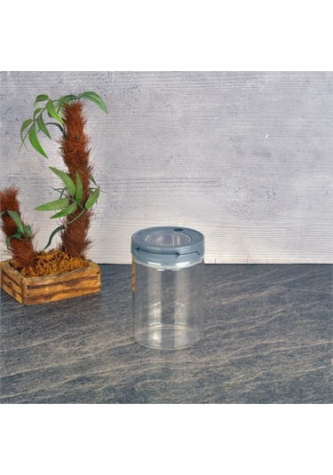 Thn Cam Kavanoz - Cam Erzak Saklama Kavanoz 12 Li Borosilikat Cam 3 Boy