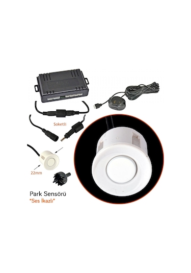 Sentinel Park Sensörü Ses İkazlı Beyaz 22 mm SP-B3-W
