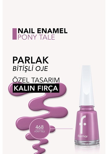 Flormar Nail Enamel Parlak Bitişli Oje 468