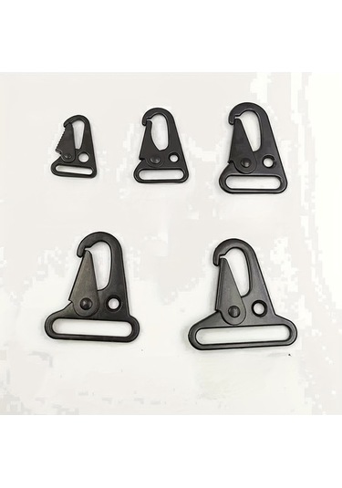 Besthome1 Dağcılık Tokalara Sahip Ağır Hizmet Tırmanma Karabina 32mm Siyah Siyah