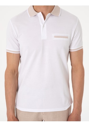 Pierre Cardin Erkek Beyaz Tişört 50307562-vr013 Beyaz
