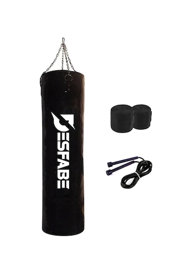 Desfabe BSS 120x32Cm Zincirli Kum Torba+Bandaj+İp Siyah
