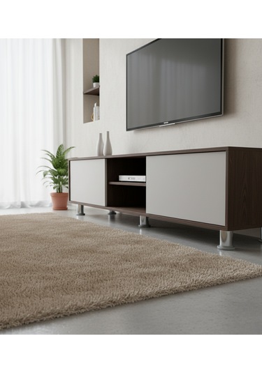 Ludıa Metal Ayarlanabilir 4 Adet Mobilya Ayağı Metal Tablalı 6cm Gri