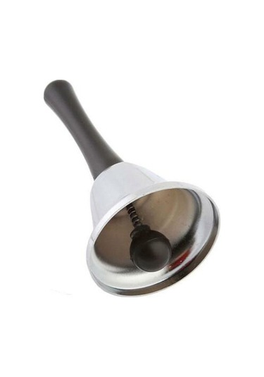 Xindoker "yüksek Sesli Çelik El Çanı - Düğün, Alarm, Evcil Hayvan Eğitimi İçin Pratik Çözüm" Gümüş