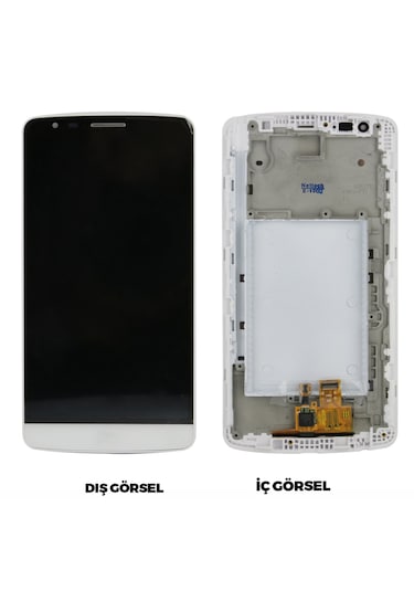 Teknonet Lg G3 Uyumlu Aa Kalite Lcd+dokunmatik - Beyaz