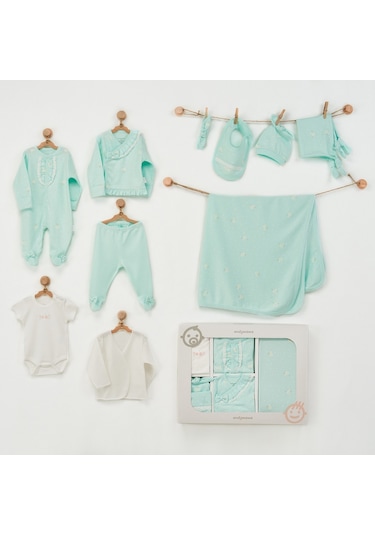 Andywawa Newborn 10'Lu Bebek Hastane Çıkış Set -  Ac22801R Mint