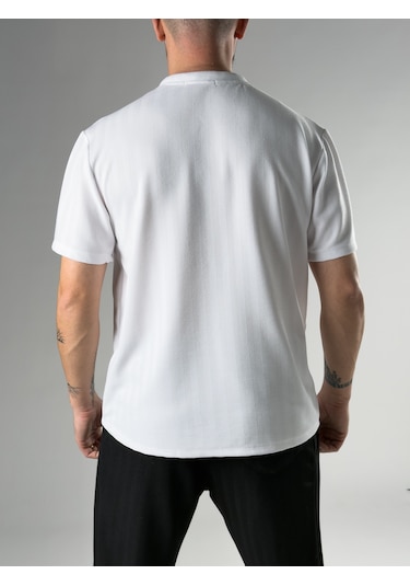 Cocopelli Ethno Fularlı Beyaz Erkek T-shirt Coc2852