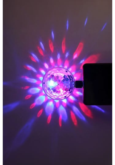 Sese Duyarlı Usb Rgb Ledli Disco Topu Disko Topu 5w
