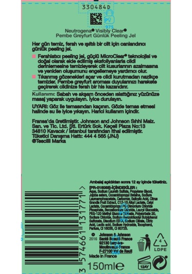 Neutrogena Canlandırıcı Günlük Peeling Jel - 150 ML x 2