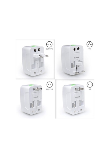 Universal Priz Fiş Çevirici Dönüştürücü Adaptör Tüm Ülkeler