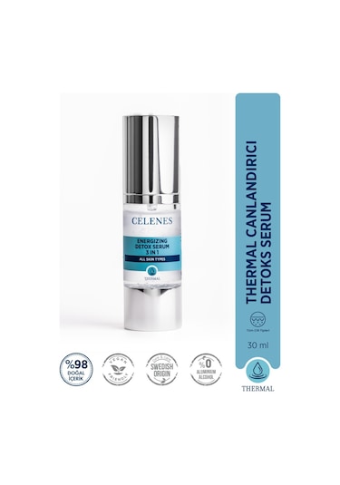 Celenes By Sweden Canlandırıcı Detoks 3'ü 1 Arada Serum 30 ML