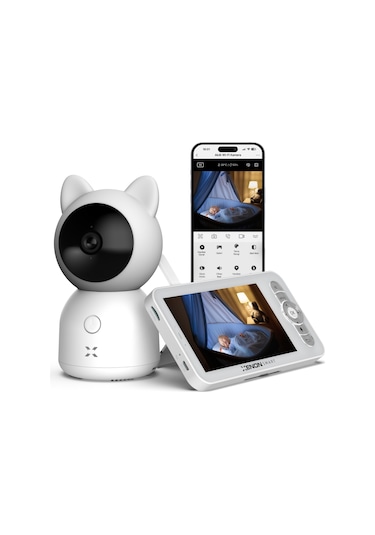 Xenon Smart Dijital Monitörlü 5" LCD Akıllı Bebek Kamerası
