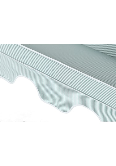 Olea 3 Kişilik Bahçe Balkon Teras Salıncağı Yeşil Çizgili Yeşil