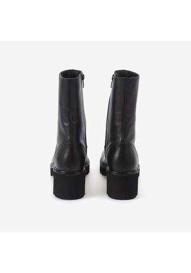 Kemal Tanca Hakiki Deri Kadın Günlük Bot 7007 Siyah