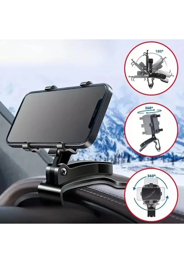 Liangmei 360 Derece Rotasyon Araç Telefonu Tutucu Standı