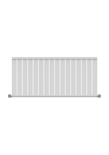 600x1272 Armoni Yatay Alüminyum Radyatör Snow White Beyaz