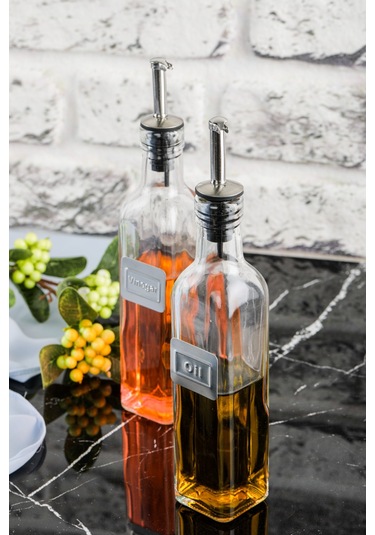 Cooker 500 Ml Cam Yağdanlık Sosluk Baharatlık Ev, Mutfak, Lokanta Şeffaf Ckr1230 1 Adet Şeffaf