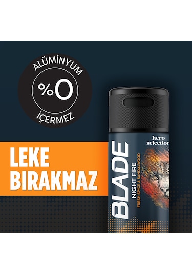 Blade Hero Selection Serisi Night Fire Erkek Deodorant 6x150 Ml
