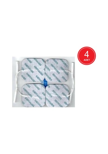 Stimrodes 5 x 5 CM Kablolu Kare Tens Pedi 4 x 4'lü