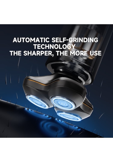 Geeksen Razor Yedek Başlıklı Erkek Elektrikli Tıraş Makinesi Çok Amaçlı Su Geçirmez