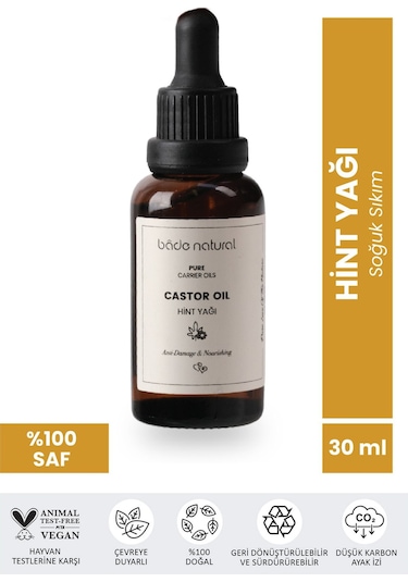 Bade Natural Hint Yağı Soğuk Sıkım %100 Saf 30 ML