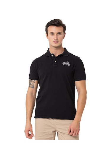 Routefıeld Routefield Erkek Polo Tişört Pads Siyah 10010 SIYAH