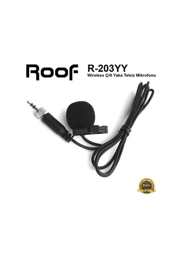 Roof R-203yy Wireless Çift Yaka Mikrofon