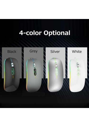 Mufunye 2.4g Ve Bt5.1 Çift Modlu Kablosuz Ergonomik Fare - 3 Dpı Ayarı, 500mah Şarj Edilebilir Pil 001