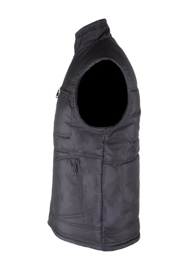 Kışlık Polar Astarlı Yelek İş Güvenliği Ve Outdoor İçi Micro Konforlu Fonksiyonel Tasarım Siyah