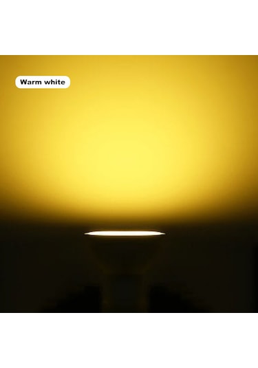 Mufunye Gu10 Tabanlı 7w Led Ampul 220-240v 2800-3500k Sıcak Beyaz 500-600lm Yumuşak Işık 30000 Saat Ömür 1 Adet