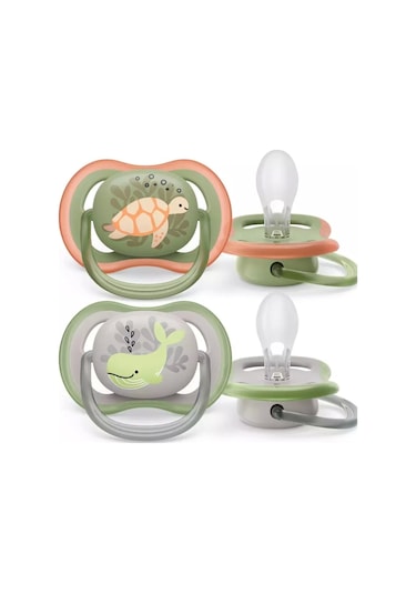 Philips Avent Ultra Air Erkek Bebek Emzik, 6-18 Ay 2'li Set Erkek Çok Renkli