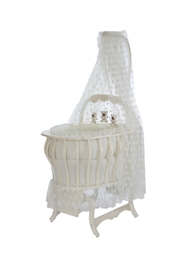 Setaymobilya Beşik, Hünkar Mdf Sallanan Beşik + Uyku Seti - Setay