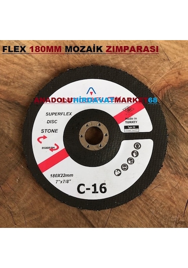 180Mm Kalın Diş Mozaik Silme Taşı Mermer Granit Silme Zımparası C N11.4271