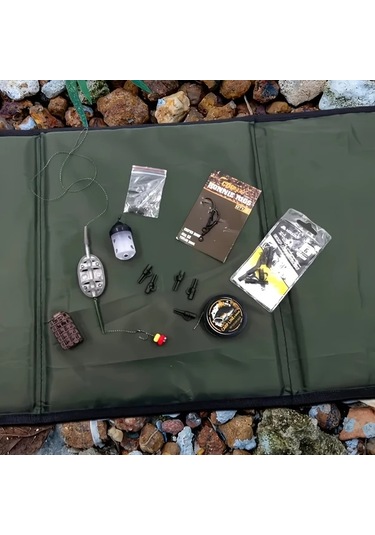 Elmpaly Sku 1 Portatif Katlanır Balıkçılık Çengel Çıkarma Pedi Nefes Alabilir Sünger Ped Dayanıklı Zeytin Yeşili Tasarım Ayarlanabilir Askı Kol Av Kampçılık Balıkçılık Aksesuarı