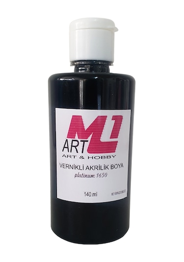 M1 Art Vernikli Akrilik Boya Siyah 140 ML