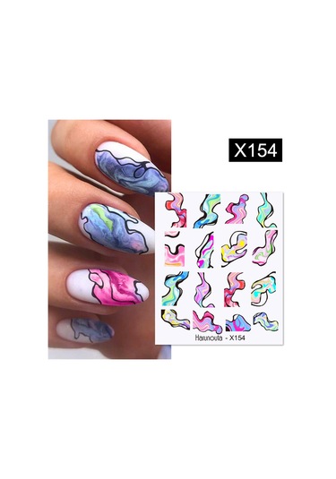 Su Transferli Nail Art Sticker X154 55344-9