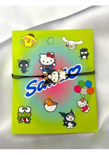 Renkli Kuromi - Ayarlanabilir İpli Bileklik Çok Renkli