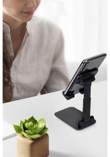 Buffer Siyah Aynalı Cep Telefonu Sabitleyici Telefon Standı