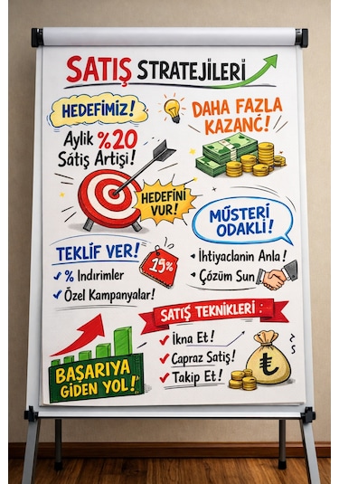 64x90 Cm Flipchart Kağıdı Askısız Düz Toplantı Ve Sunum Kağıdı 1 Adet