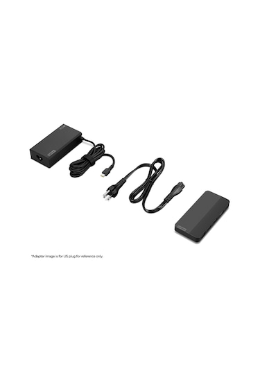 Lenovo 40b90100eu Usb-c Dual Display Travel Dock 100w Adapter