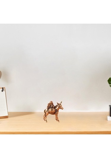 Lijinxu Eşekler Heykeli Yaratıcı Hayvan Koleksiyon Dolap Yatak 4.1x4.1cm