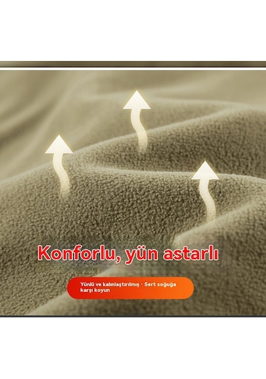 Yeni Sonbahar/kış Erkek Outdoor Çift Taraflı Polar Astarlı Çok Cepli Yelek - Günlük İş Giyim Yeleği Yeşil