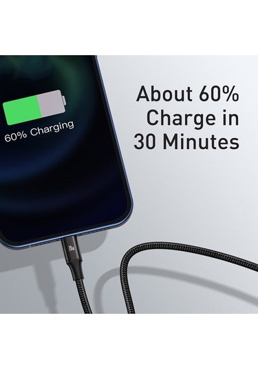 Gajeena Baseus 3'ü 1 Arada Hızlı Şarj Kablosu 1.5m Kırmızı - Pd 20w, Type-c/micro Usb/iphone Uyumlu, Veri Senkronizasyonu