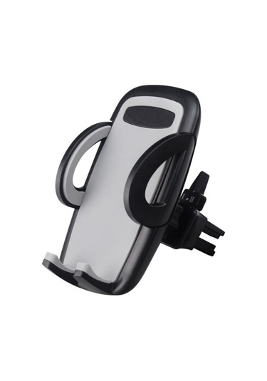 Geeksen Siyah Araba Klima Delikli Telefon Tutucu - 360 Döner, Tek Tuş Açılışlı, 4-6 İnç Telefonlar İçin Sabit Ve Kararlı