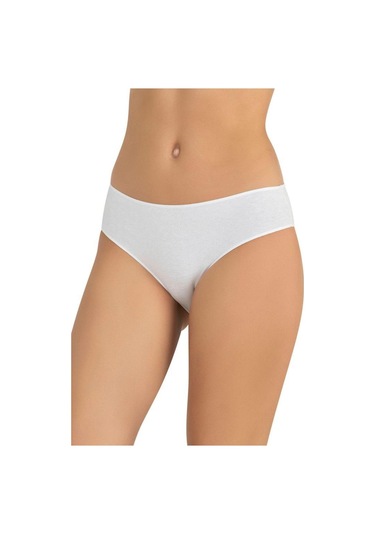 Fabony Bayan Modal Dikişsiz Bikini Külot 1190 Beyaz
