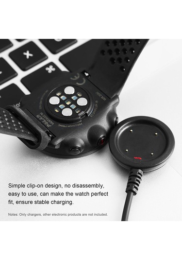 Kosona Polar Grıt X/ıgnite/vantage V/m Saatler İçin Usb Şarj Aleti, 1 Metre Kablolu, Dayanıklı Abs Malzeme, Taşınabilir, Stabil Şarj Ve Veri Transferi